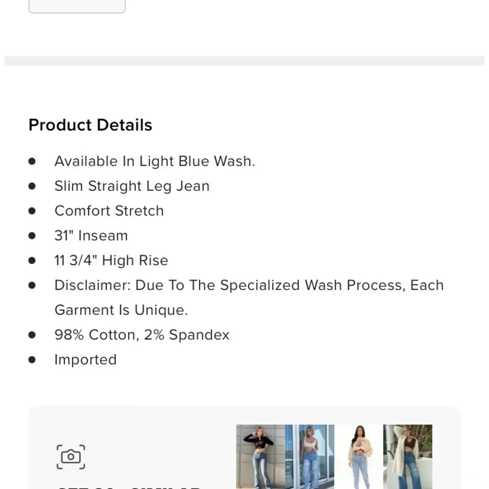 Fashion nova San Francisco straight leg jean